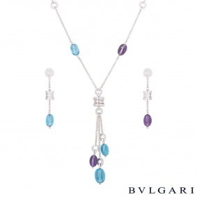 Bvlgari White Gold Amethyst And Topaz B.Zero1 Jewellery Suite Bvlgari White Gold Amethyst And Topaz B.Zero1 Jewellery Suite